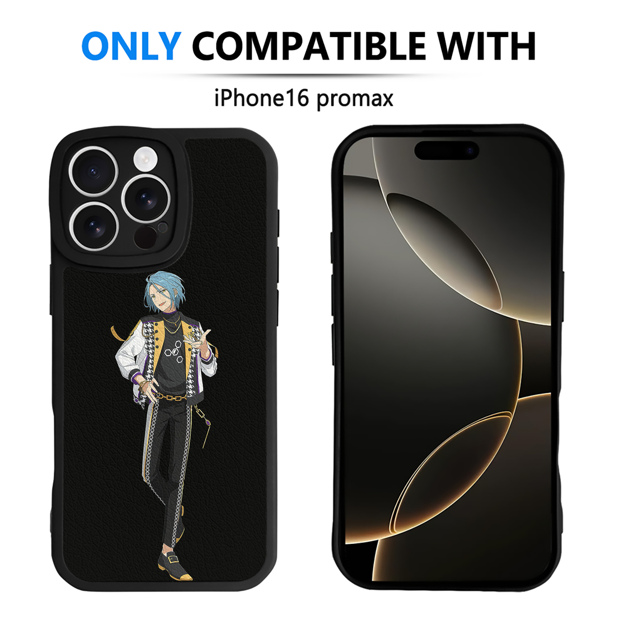 （画像用） あんさんぶるスターズ! Ensemble Stars 【iPhone 16シリーズ対応】シリコンスマホケース（レザー調） 材質：シリコン